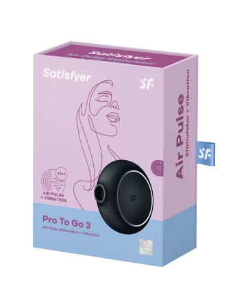 Stimulierer für die Klitoris mit Luftdruck und Vibration USB Pro To Go 3 Satisfyer - CC597805