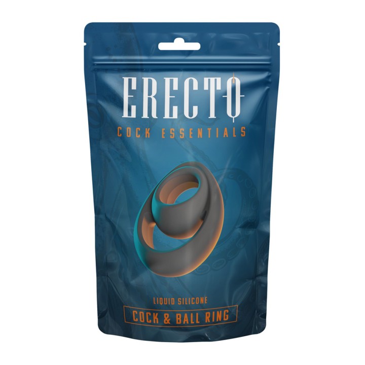 Double Cock & Ball Ring liquid silicone - Erecto