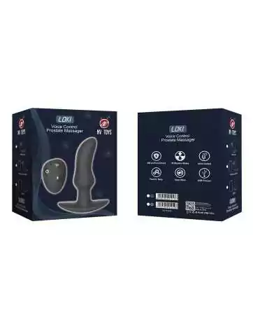 Stimolatore prostatico USB con telecomando e opzione di controllo vocale LOKI - WS-NV509