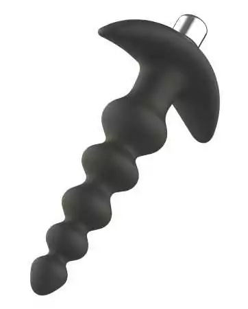 Black silicone vibrating anal plug - WS-NV529