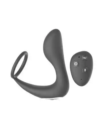 Remote-controlled prostate stimulator with micro electric discharge and voice command option JUNO - WS-NV526