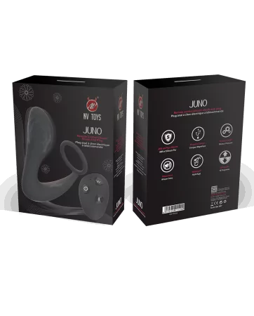 Stimolatore prostatico telecomandato con micro scarica elettrica e con opzione di controllo vocale JUNO - WS-NV526