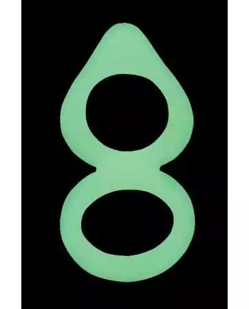 Double fluorescent green silicone cockring - WS-NV508B