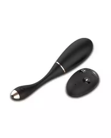 Vibrating USB remote-controlled black egg with voice command option LOLA-S - WS-NV030
