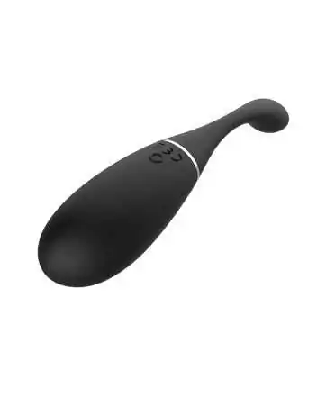 Uovo vibrante USB telecomandato nero con opzione di controllo vocale LOLA-S - WS-NV030