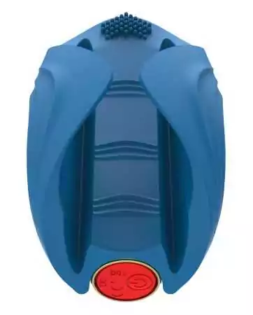 Vibrierender blauer Silikon-Masturbator, USB MILO - WS-NV524