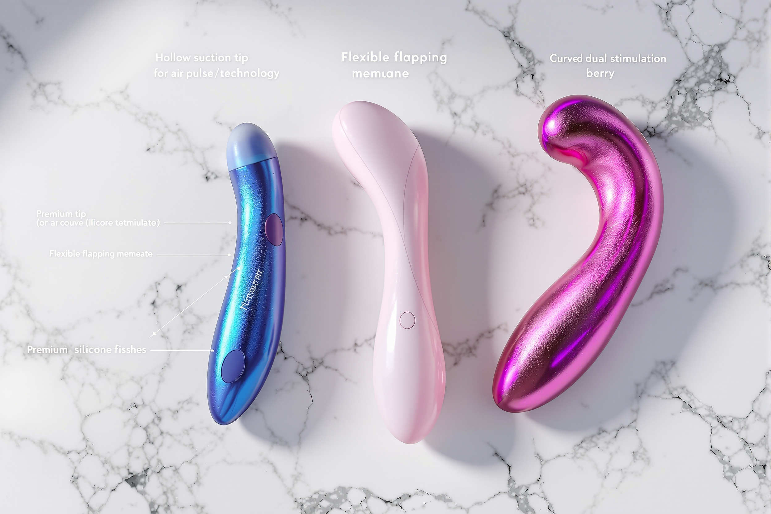 Comparaison de trois stimulateurs clitoridiens aux technologies différentes