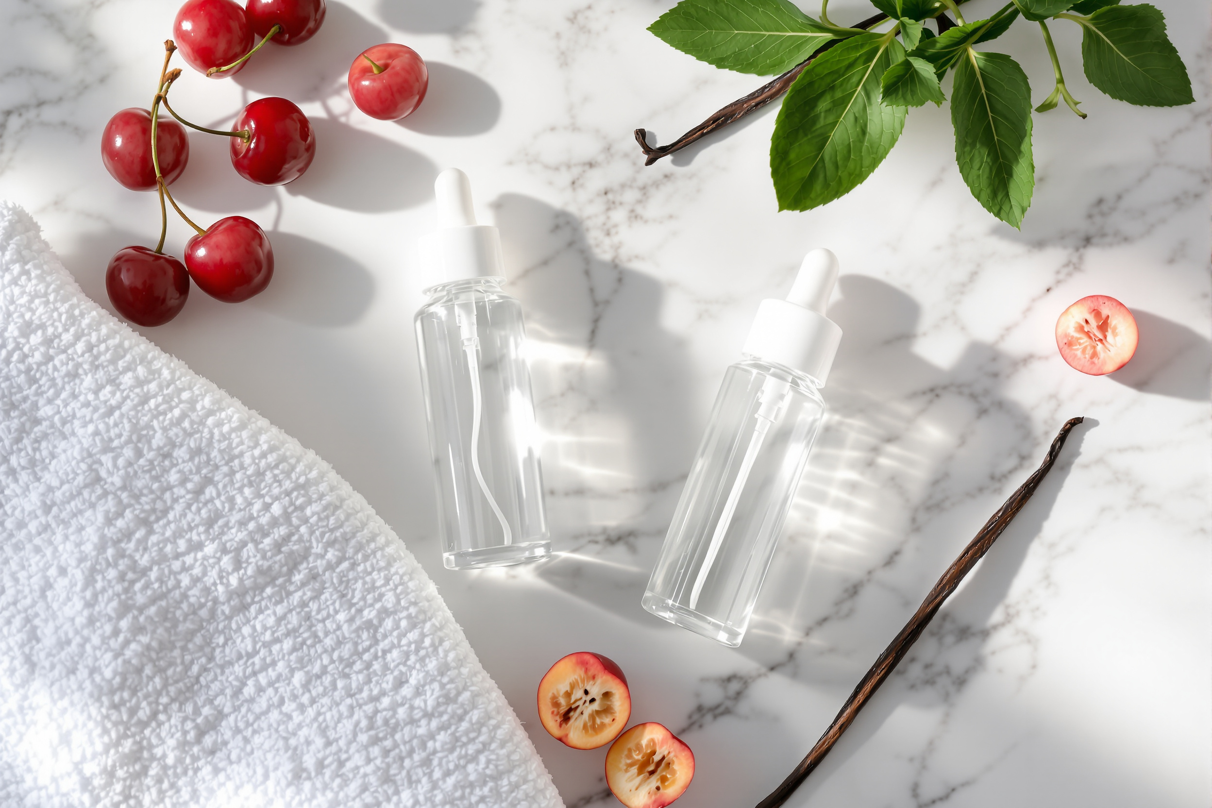 Sélection de lubrifiants intimes comestibles en différents formats